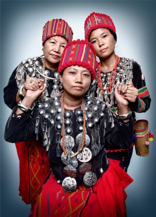 Shirley Seng, Mary Labang, & Nan Pyung, members of the Kachin Womens Association Thailand of Chiang Mai