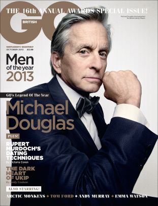 gq magazine, michael douglas
